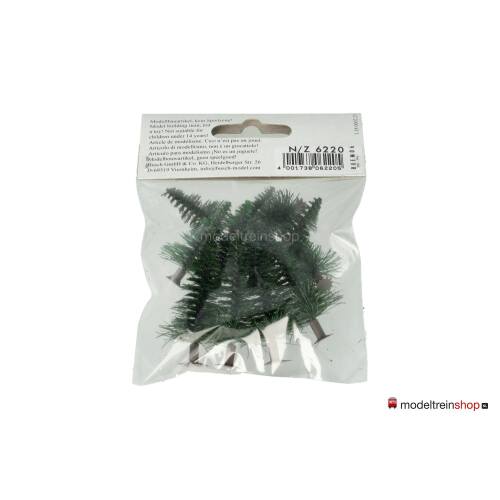 Busch N - Z 6220 12 sparrenbomen ca. 30 - 50 mm hoog - Modeltreinshop