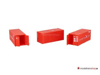 Piko HO 56200 20' Container Hamburg Süd 3 stuks - Modeltreinshop