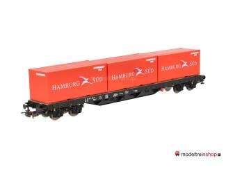 Piko H0 95577 Containerdraagwagen ''Hamburg Süd'' van de NS - Modeltreinshop