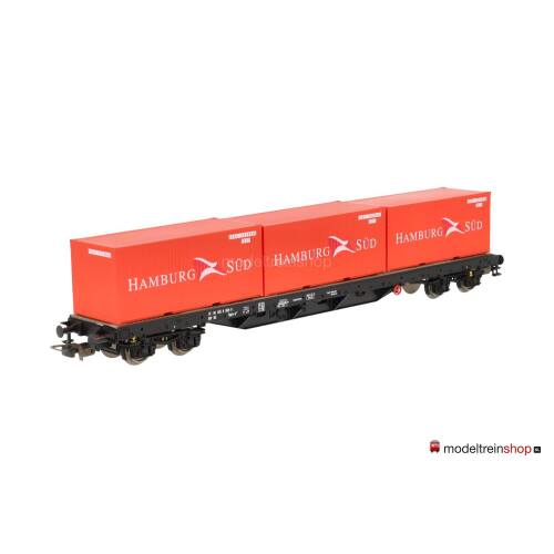 Piko H0 95577 Containerdraagwagen ''Hamburg Süd'' van de NS - Modeltreinshop