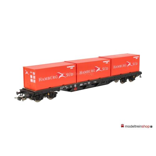 Piko H0 95577 Containerdraagwagen ''Hamburg Süd'' van de NS - Modeltreinshop