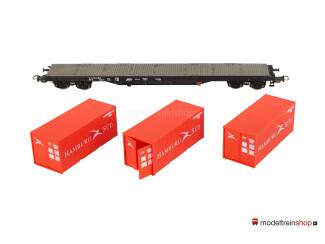 Piko H0 95577 Containerdraagwagen ''Hamburg Süd'' van de NS - Modeltreinshop