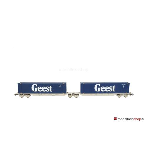 Roco H0 47112 Dubbele Containerwagen “Geest” van de NS - Modeltreinshop