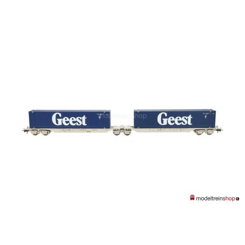 Roco H0 47112 Dubbele Containerwagen “Geest” van de NS - Modeltreinshop