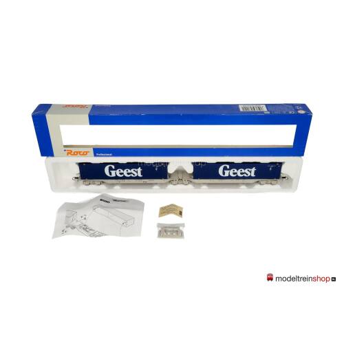 Roco H0 47112 Dubbele Containerwagen “Geest” van de NS - Modeltreinshop