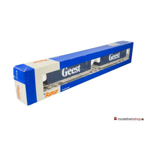 Roco H0 47112 Dubbele Containerwagen “Geest” van de NS - Modeltreinshop