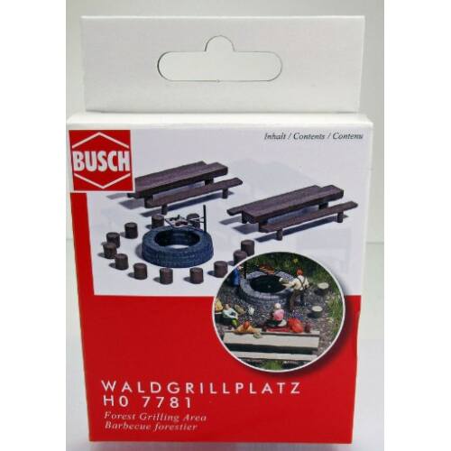 Busch H0 7781 Bosbarbecue plaats - Modeltreinshop
