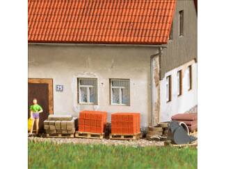 Busch H0 1847 Palletset »Bouwplaats« - Modeltreinshop