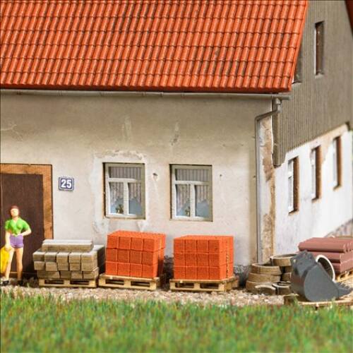 Busch H0 1847 Palletset »Bouwplaats« - Modeltreinshop