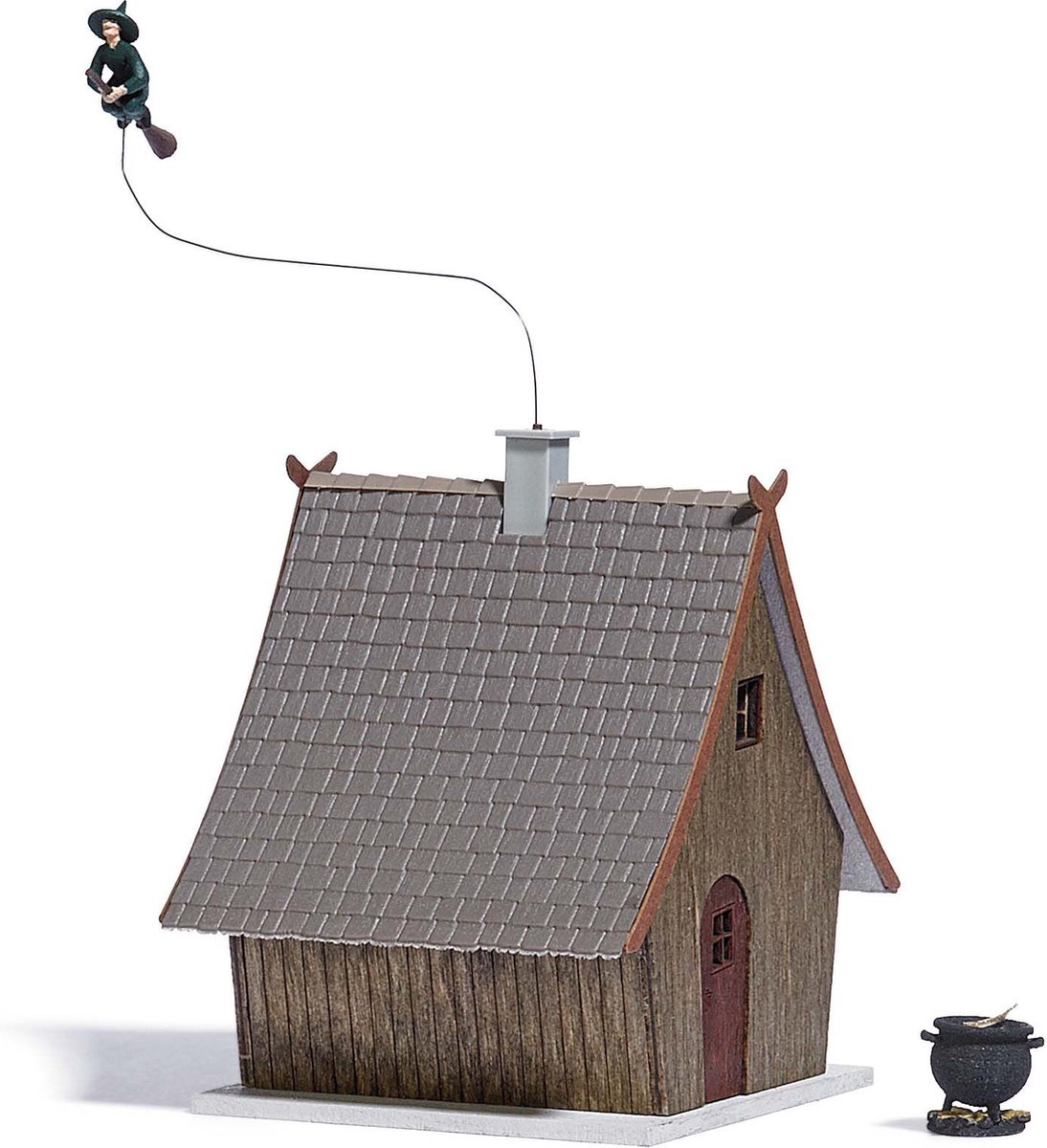 Busch H0 1679 Heksenhuis met vliegende heks – Modeltreinshop Busch H0 1679 Heksenhuis met vliegende heks - Modeltreinshop
