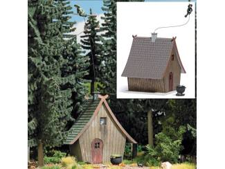 Busch H0 1679 Heksenhuis met vliegende heks - Modeltreinshop