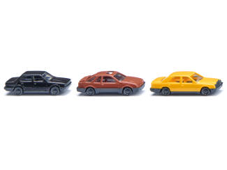 Wiking N 091104 Drie klassieke personenauto's BMW 320i, Mercedes-Benz 260 E en Ford Sierra XR4 - Modeltreinshop