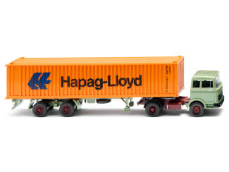 Wiking H0 052305 MB container oplegger Hapag-Lloyd - Modeltreinshop