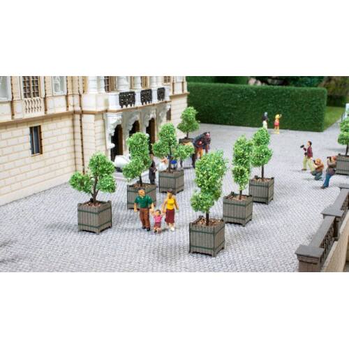 Noch H0 14013 Sierbomen in bakken 2 stuks - Modeltreinshop