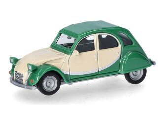 Herpa H0 020817-007 Citroën 2CV Charleston Groen Beige - Modeltreinshop