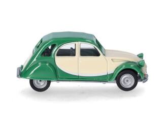 Herpa H0 020817-007 Citroën 2CV Charleston Groen Beige - Modeltreinshop