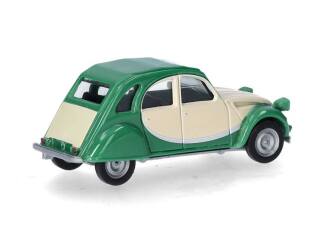 Herpa H0 020817-007 Citroën 2CV Charleston Groen Beige - Modeltreinshop