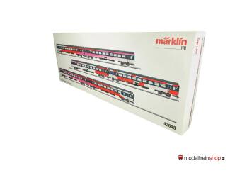 Marklin H0 42648 6 delige set IC-sneltreinrijtuigset ICRm - Modeltreinshop