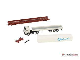 Marklin H0 4742.1 Rollende landstraße wagen met vrachtwagen 'Bauknecht' van de DB - Modeltreinshop
