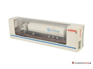 Marklin H0 4742.1 Rollende landstraße wagen met vrachtwagen 'Bauknecht' van de DB - Modeltreinshop