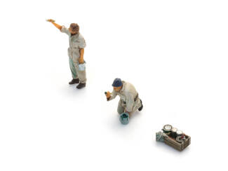 Artitec H0 5870136 Huisschilders 2x - Modeltreinshop