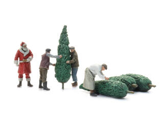 Artitec H0 5870165 Kerstman met kerstboom sjouwers - Modeltreinshop