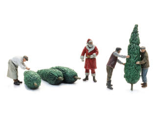 Artitec H0 5870165 Kerstman met kerstboom sjouwers - Modeltreinshop