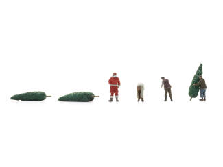 Artitec H0 5870165 Kerstman met kerstboom sjouwers - Modeltreinshop
