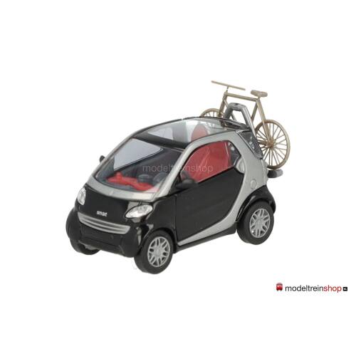 Busch H0 48907 Smart City Coupé met achterop fiets op drager - Modeltreinshop