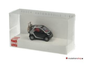 Busch H0 48907 Smart City Coupé met achterop fiets op drager - Modeltreinshop