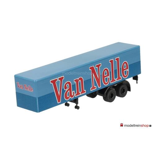 Brekina H0 2-assige trailer - Van Nelle - Modeltreinshop