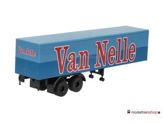 Brekina H0 2-assige trailer - Van Nelle - Modeltreinshop