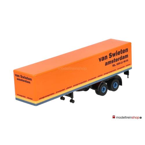Brekina H0 2-assige trailer - van Swieten amsterdam - Modeltreinshop