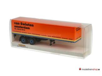 Brekina H0 2-assige trailer - van Swieten amsterdam - Modeltreinshop