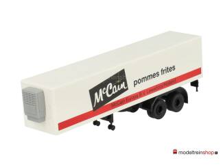 Brekina H0 2-assige trailer - Mc Cain pommes frites - Modeltreinshop