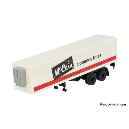 Brekina H0 2-assige trailer - Mc Cain pommes frites - Modeltreinshop