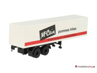 Brekina H0 2-assige trailer - Mc Cain pommes frites - Modeltreinshop
