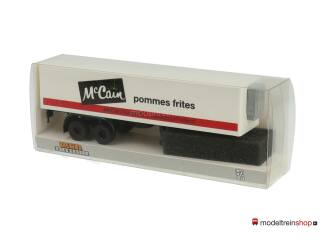 Brekina H0 2-assige trailer - Mc Cain pommes frites - Modeltreinshop