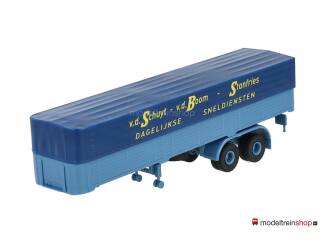Brekina H0 2-assige trailer - Dagelijkse Sneldiensten v.d. Schuyt - v.d. Boom - Stanfries - Modeltreinshop
