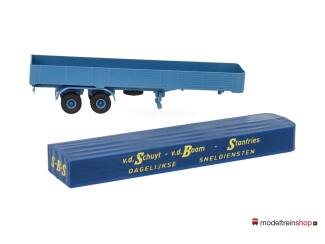 Brekina H0 2-assige trailer - Dagelijkse Sneldiensten v.d. Schuyt - v.d. Boom - Stanfries - Modeltreinshop