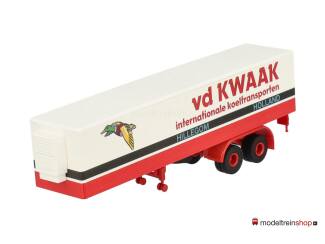 Brekina H0 2-assige trailer - vd Kwaak internationale koeltransporten - Modeltreinshop