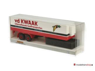 Brekina H0 2-assige trailer - vd Kwaak internationale koeltransporten - Modeltreinshop