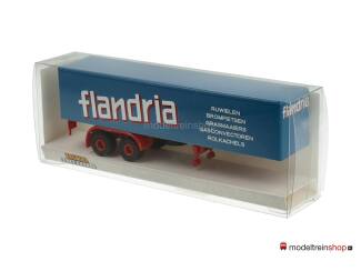 Brekina H0 2-assige trailer - Flandria - Modeltreinshop