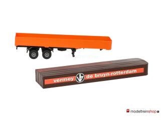 Brekina H0 2-assige trailer - vermey - de bruyn - rotterdam - Modeltreinshop