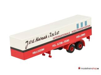 Brekina H0 2-assige trailer - J.v.d. Kwaak & Zn. b.v. - Modeltreinshop