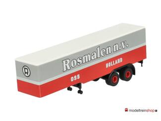 Brekina H0 2-assige trailer - Rosmalen n.v. - Modeltreinshop