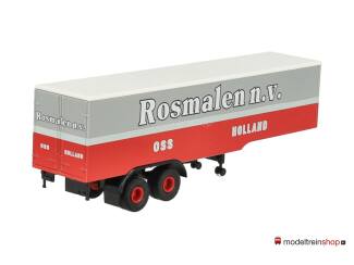 Brekina H0 2-assige trailer - Rosmalen n.v. - Modeltreinshop