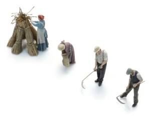 Artitec H0 5870075 Tarwemaaiers met zeis 4x - Modeltreinshop