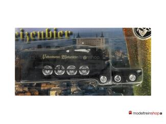 H0 Vrachtwagen - Vollersdorfer Weizenbier - Truck met locomotiefje - Modeltreinshop