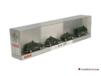 Wiking H0 252854 set van 4 auto's Bahnpolizei